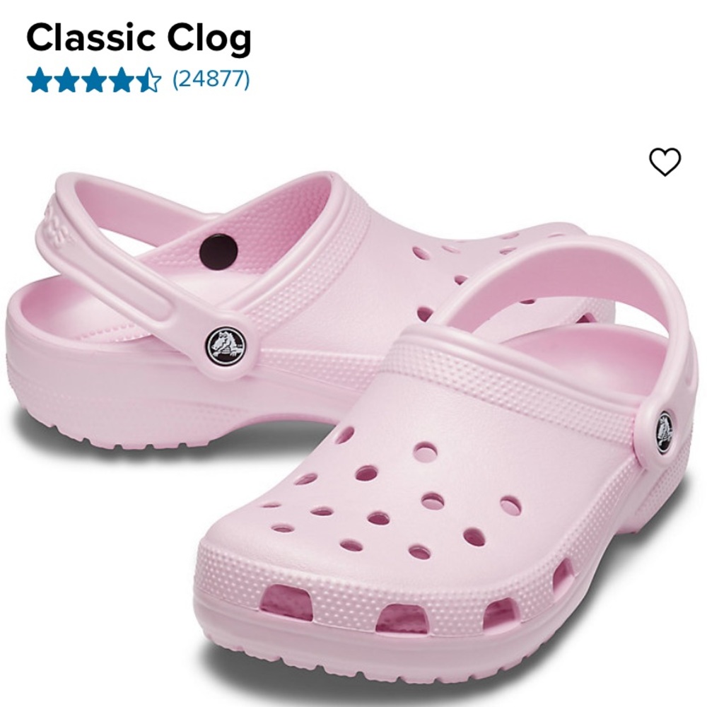 NWOT Women’s Ballet Pink Crocs Size 9